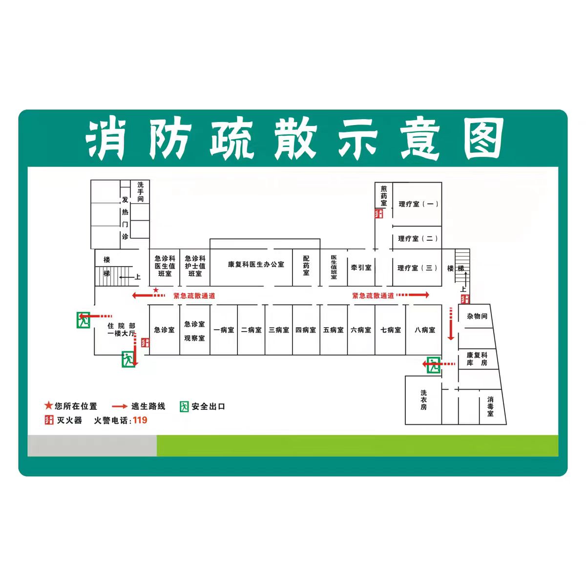 消防疏散图绘制